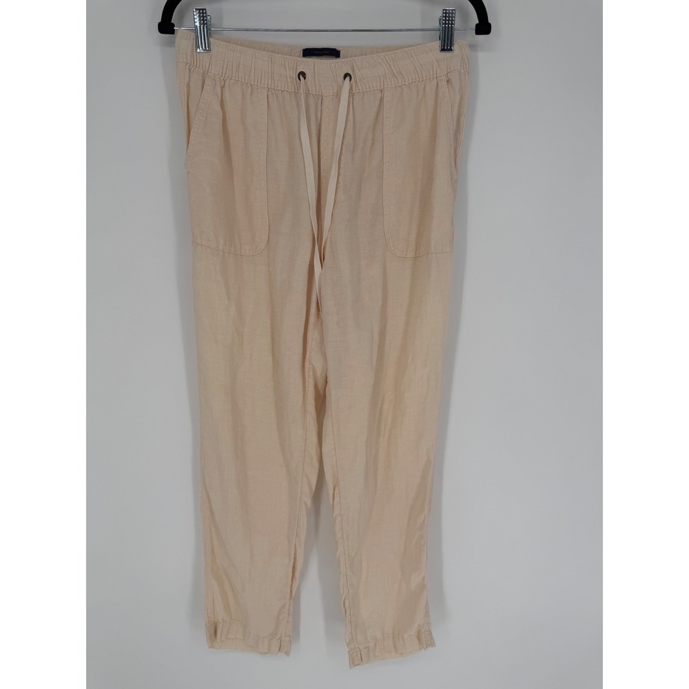 RACHEL RACHEL ROY LINEN PANTS MEDIUM CREAM 100% LINEN BEACH RESORTWEAR CASUAL